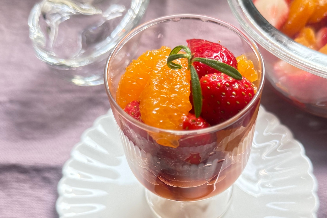 いちごと柑橘のフルーツポンチ