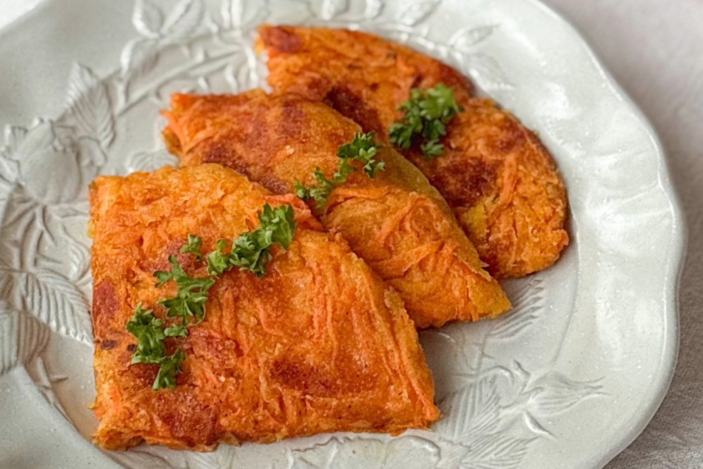 サクッと食感！にんじんガレット