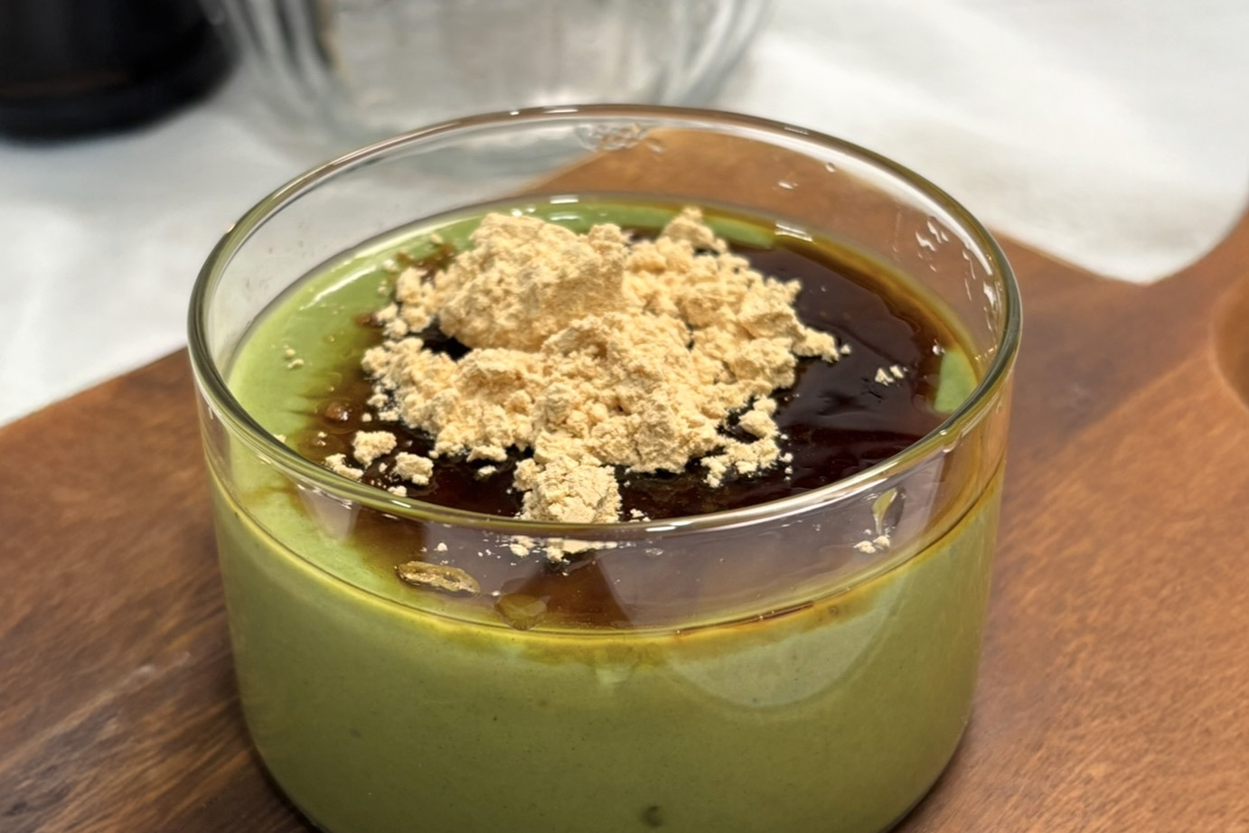 米粉のほろ苦抹茶ぷりん