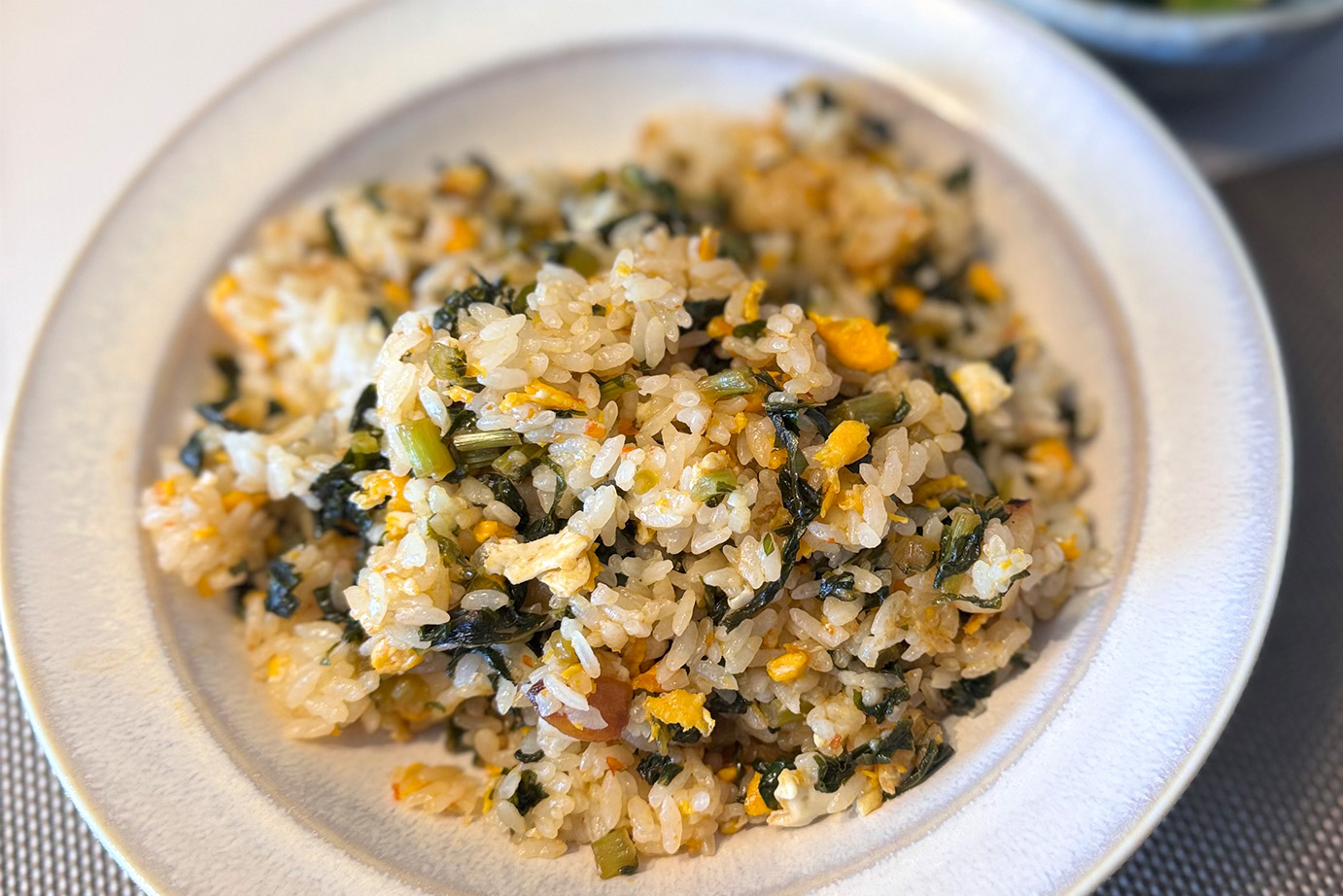 大根の葉っぱ炒飯