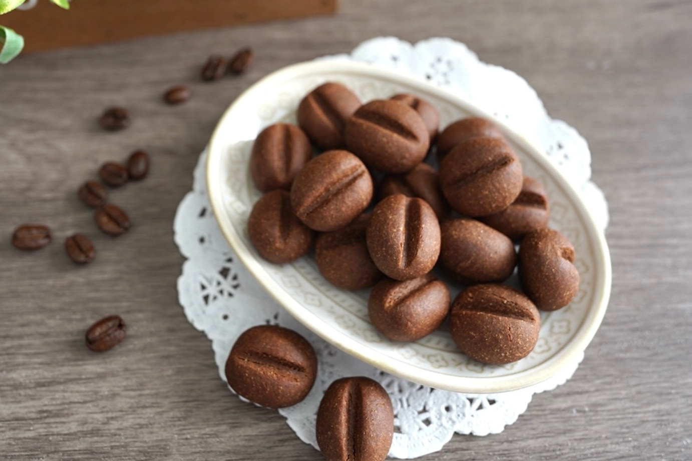 米粉のコーヒー豆クッキー