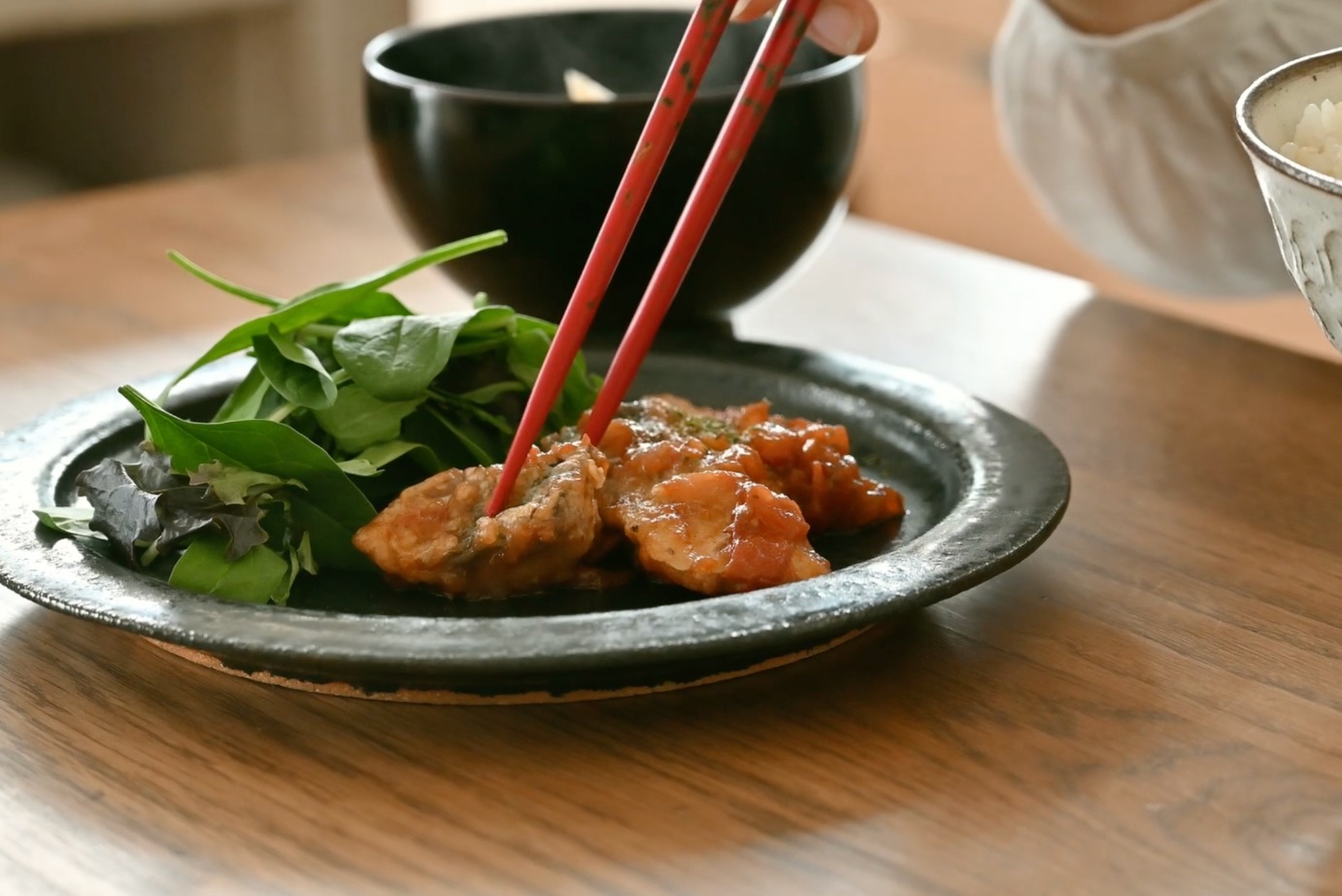 クミン香る揚げサバのトマト煮