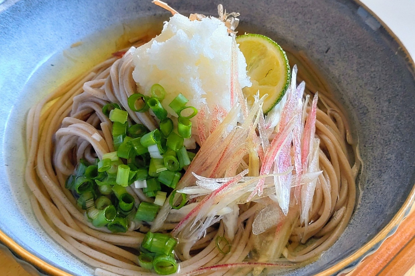 おろしみょうが蕎麦