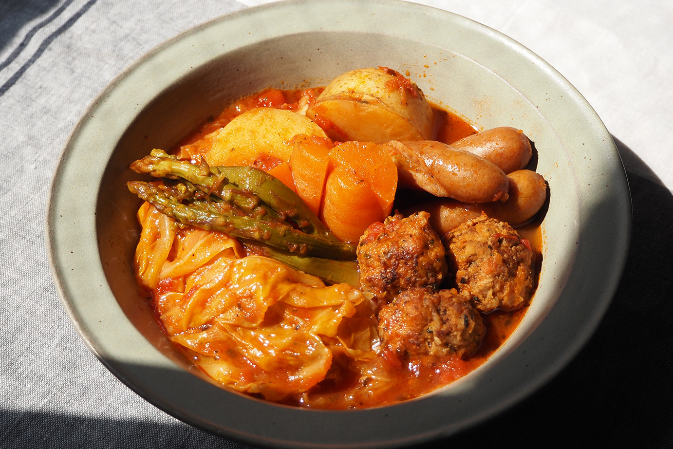 煮込み30分で完成！肉団子のトマトポトフ
